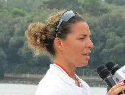 Marta Novelli in gara per il circolo the core